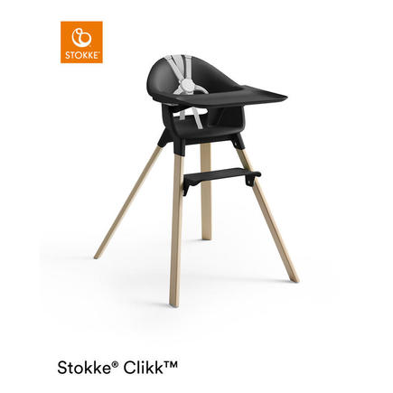 Chaise haute Clikk Black Natural STOKKE - 2