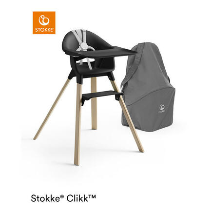 Chaise haute Clikk Black Natural STOKKE - 5