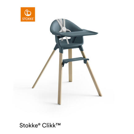 Chaise haute Clikk Fjord Blue STOKKE