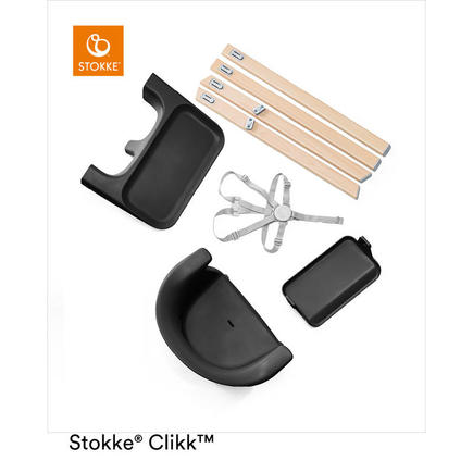 Chaise haute Clikk Black Natural STOKKE - 6