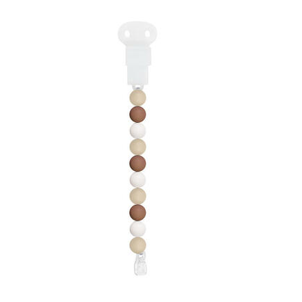 Attache tétine silicone Sable/Terracota/Blanc NATTOU, Vente en ligne de  Sucette