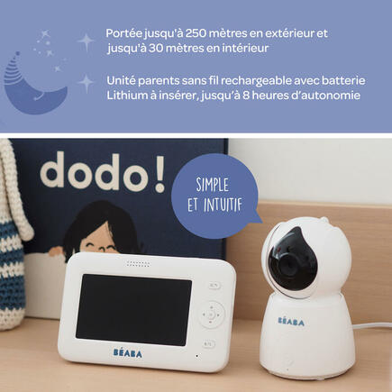 Ecoute bébé Vidéo Zen Premium BEABA, Vente en ligne de Babyphone