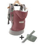 Bundle Porte-bébé Hoodie Carrier Bois de Rose + pack accessoires