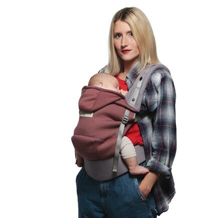 Bundle Porte-bébé Hoodie Carrier Bois de Rose + pack accessoires LOVE RADIUS - 2
