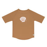 T-Shirt Anti-UV Manches Courtes Coquillage 3-6 Mois Caramel