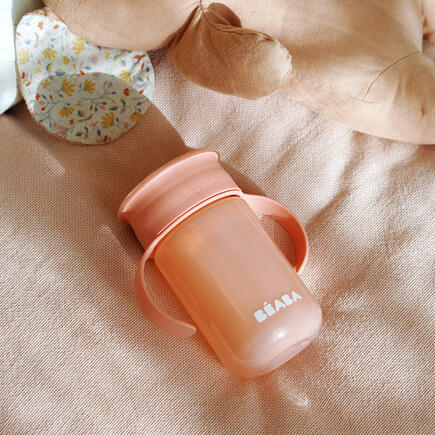 NOTRE BÉBÉ TASSE D'APPRENTISSAGE - SEMI-BEC 270ML ROSE - Paravitalia