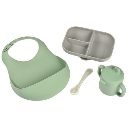 Coffret Les Essentiels Repas Silicone Vert Sauvage BEABA - 2