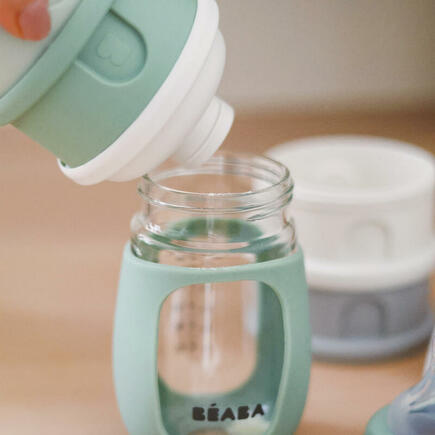 BEABA® Assiette enfant compartimentée silicone sage green