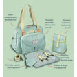 Sac Genève II "PLAY PRINT" Sage Green BEABA - 6