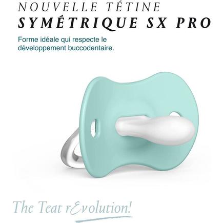 2 Sucettes Symétriques SX PRO 6/18 M Forest Bleu SUAVINEX - 4
