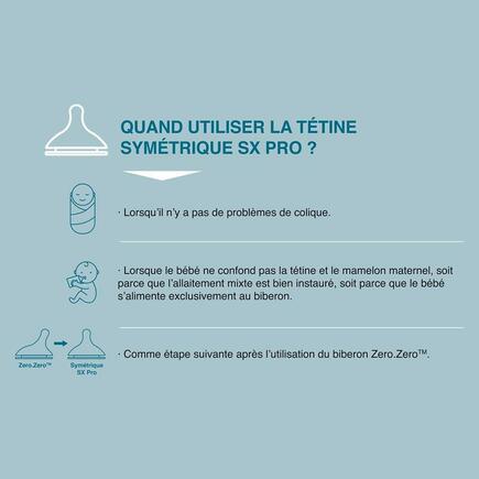 2 Tétines Symétriques SX PRO Silicone 3M+  SUAVINEX - 6