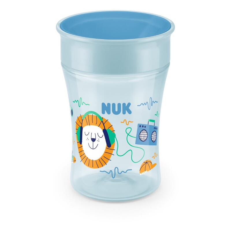 Magic Cup 360 silicone Bleu 8m+ NUK, Vente en ligne de Accessoires repas  bébé