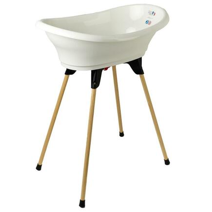 Kit Baignoire VASCO 5 en 1 Blanc Muguet : Baignoire + Pied + Vidange + Transat + Thermomètre THERMOBABY - 4