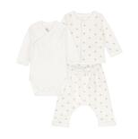 Ensemble 3 pièces Marshmallow/Multico 6 mois