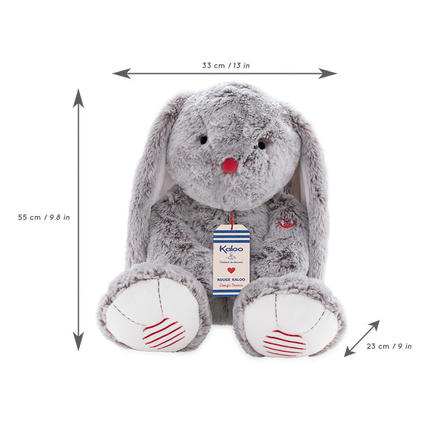 Lapin Prestige 55 cm Gris KALOO - 2