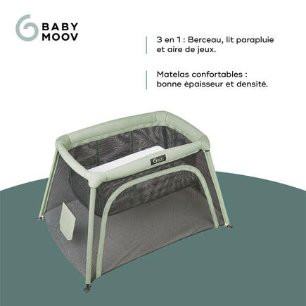 GOPLUS Lit Parapluie Bébé 3 en 1 Pliable avec Table à Langer