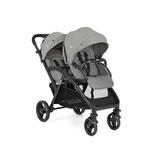 Poussette Bébé Combiné 2 en 1 Canne Landau Pliable pour 0 - 36 Mois Gris -  Costway