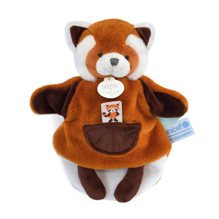 Panda Roux Marionnette UNICEF 25 cm DOUDOU ET COMPAGNIE - 3