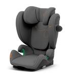 Siège auto bébé Isofix Groupe 1 2 3, 5 points d'ancrage, De 9 à 36 kg, Dossier amovible, Gris, Lionfix