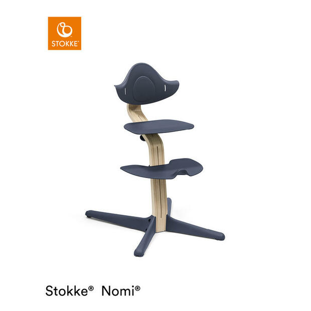 Chaise Nomi® Natural Navy STOKKE