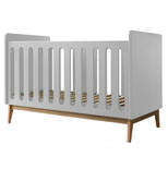 Lit bébé 140x70 transformable en banquette Pure White