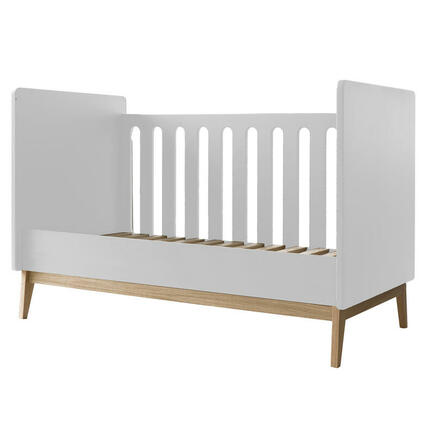 Lit bébé 120x60 transformable en banquette Pure White PERICLES - 2