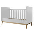 Lit bébé 120x60 transformable en banquette Pure White PERICLES - 2