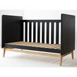 Lit bébé 140x70 transformable en banquette Pure Black PERICLES - 3