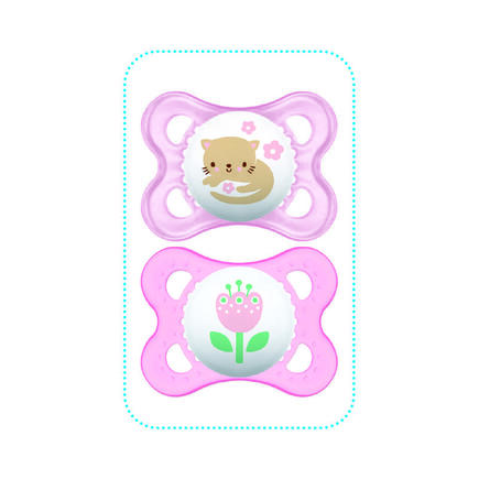 2 Sucettes Décor Animaux 2-6m Silicone MAM - 7