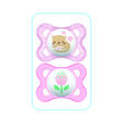 2 Sucettes Décor Animaux 2-6m Silicone MAM - 7