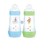 Lot 2 Biberons Anti-Colique 260ml 0-6m Débit 2 