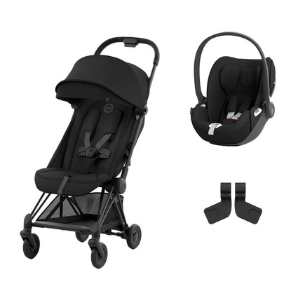 Poussette DUO Coya Matt Black Sepia Black + Cloud T Sepia Black CYBEX