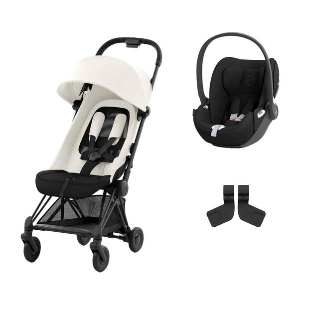 Poussette ultra-compacte COYA Matt Black Off White : Cybex