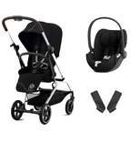 Poussette DUO EEZY S TWIST+ 2 SLV Moon Black Cloud T Sepia Black