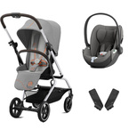 Poussette DUO EEZY S TWIST+ 2 SLV Lava Grey Cloud T Mirage Grey