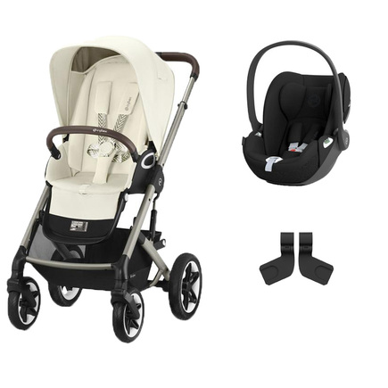 Poussette DUO TALOS TPE Seashell Cloud T I-Size Sepia Black CYBEX