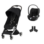 Poussette DUO Orfeo Moon Black + Cloud T I-Size Sepia Black