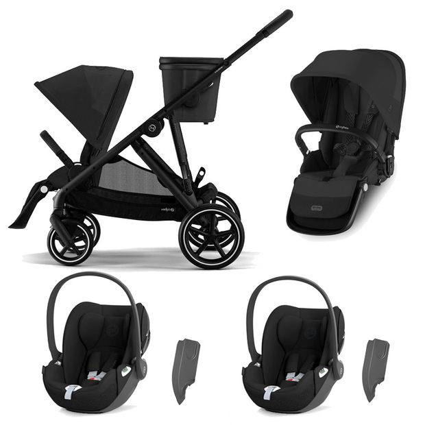 Poussette Gazelle S 2023 Black avec 2 Assises - Cybex