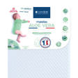 Matelas Aloé Vera Déhoussable 60x120x10 cm Blanc/Vert Olive CANDIDE