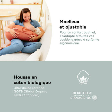 Coussin de grossesse B.LOVE Earth Terracotta BABYMOOV - 7