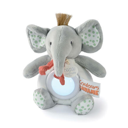 Grande Veilleuse Peluche Éléphant - Doux rêveurs