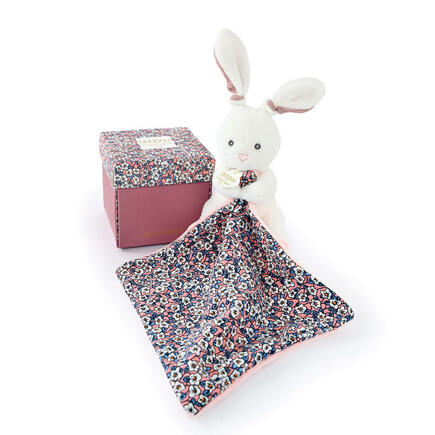 Lapin en Peluche Martin Blanc Liberty Rose