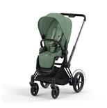 Poussette e-PRIAM Matt Black Leaf Green 2023