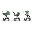 Poussette e-PRIAM Chrome Black Leaf Green 2023 CYBEX - 7