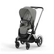 Poussette e-PRIAM Chrome Black Mirage Grey 2023 CYBEX