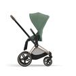 Poussette e-PRIAM Rosegold Leaf Green 2023 CYBEX - 5