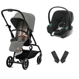 Poussette DUO EEZY S TWIST+ 2 BLK Lava Grey ATON B2 Volcano Black