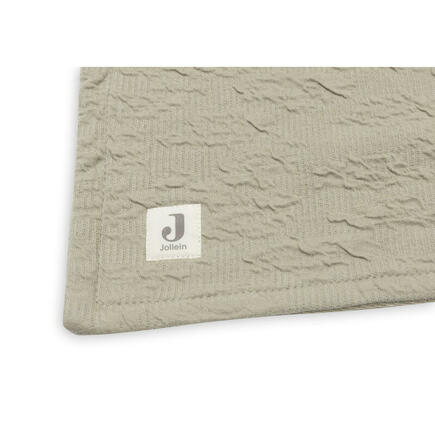 Couverture 100x150 cm Soft Waves Olive Green JOLLEIN - 6