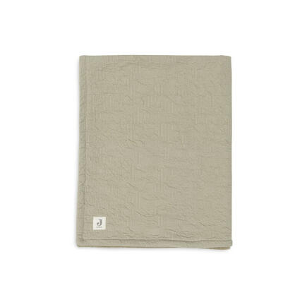 Couverture 100x150 cm Soft Waves Olive Green JOLLEIN - 2