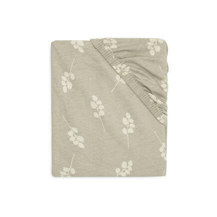 Drap-housse Jersey 60x120 cm Twig Olive Green JOLLEIN - 4